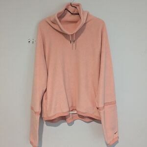 Nike Pink Fleece Womens 2X Cowl Neck Sweater